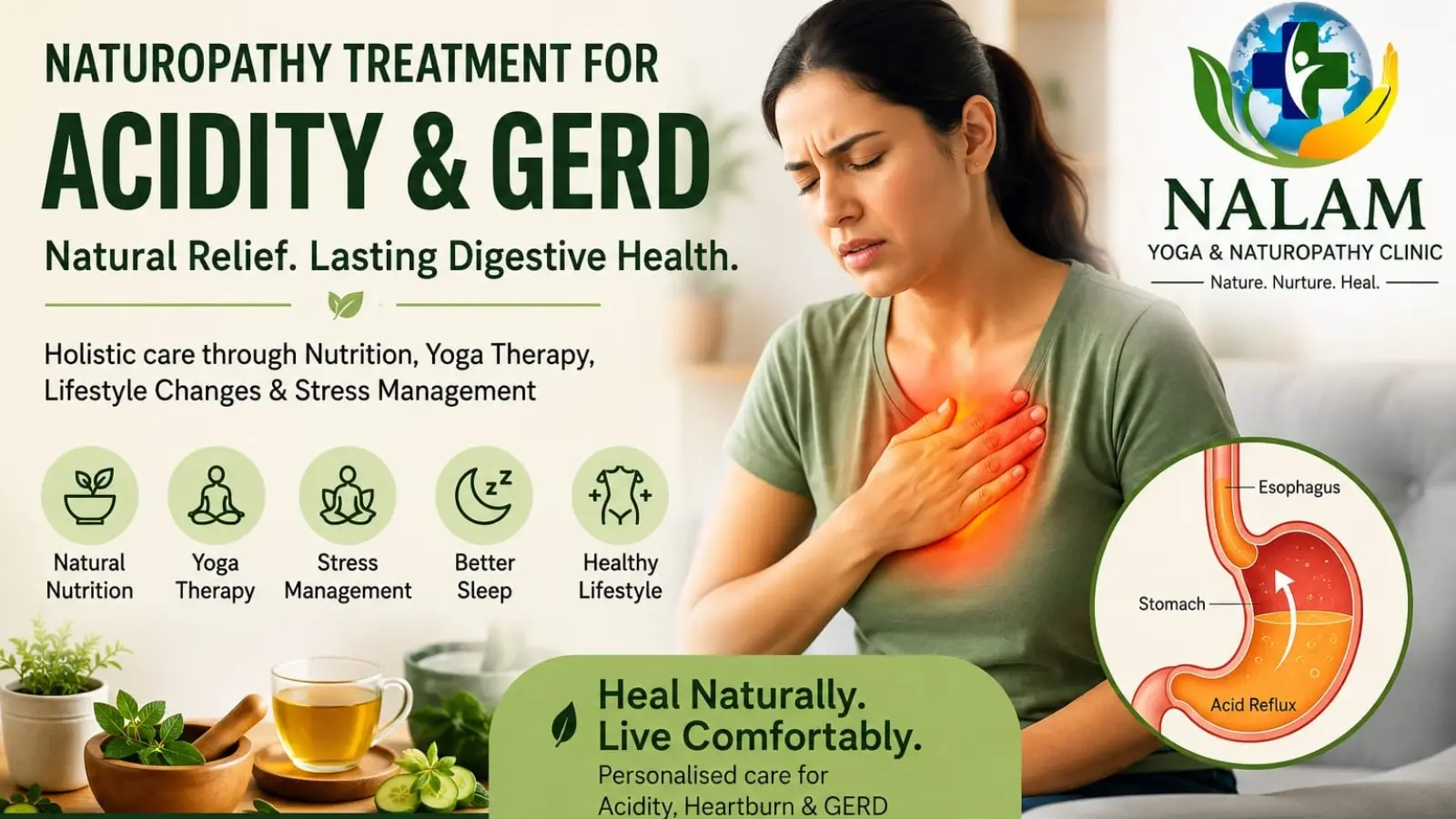Naturopathy Treatment for Acidity & GERD in Chennai
