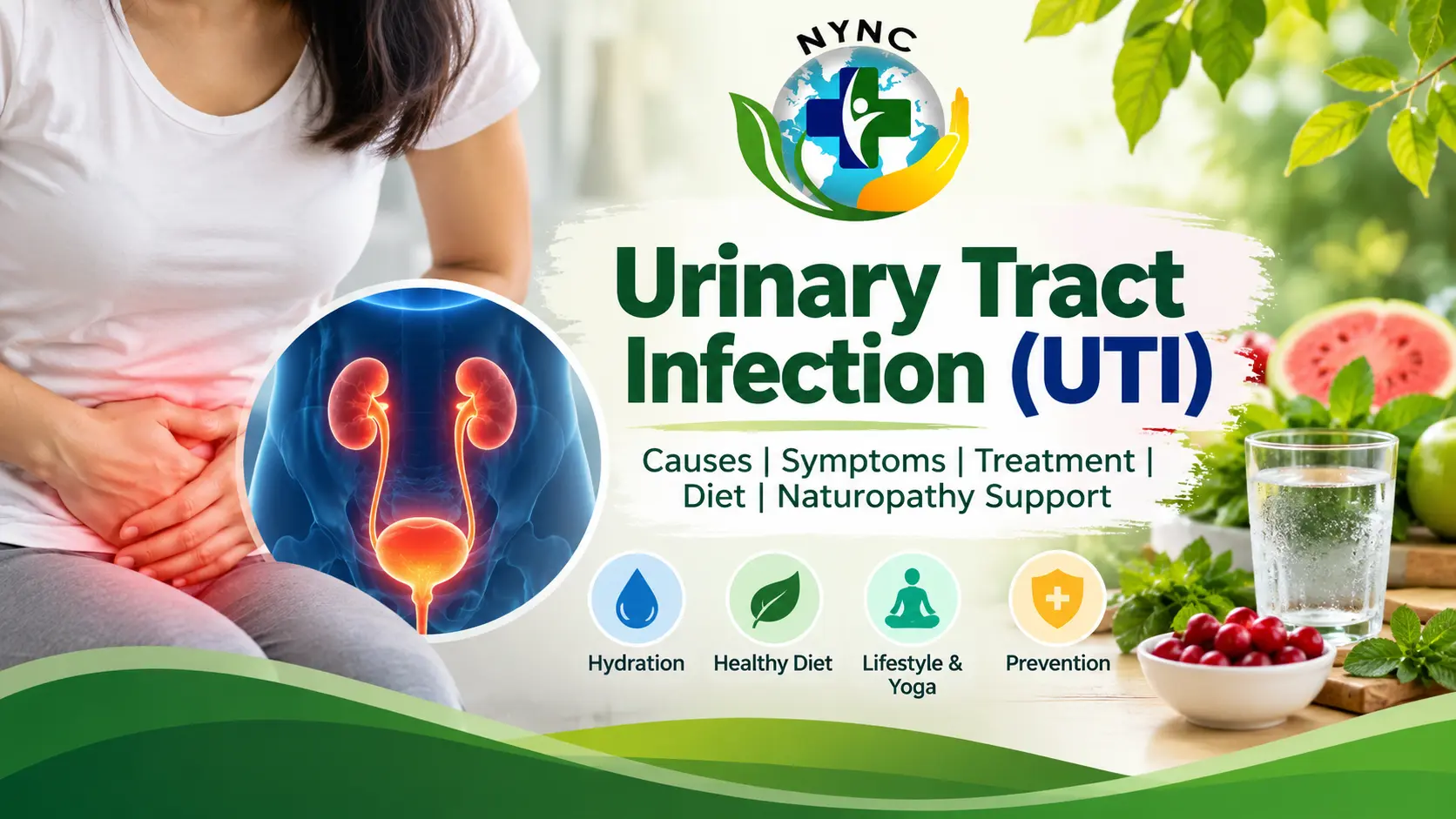 Urinary Tract Infection (UTI): Causes, Symptoms, Treatment, Diet & Naturopathy Support