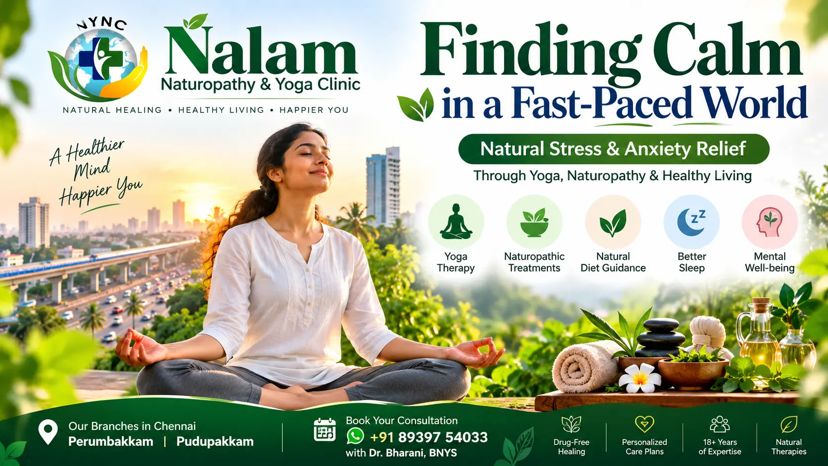 Stress & Anxiety Management Through Yoga & Holistic Treatment